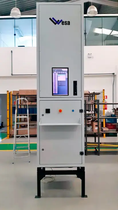 Contador de chapas de papelão ondulado visão computacional VESA Industrial